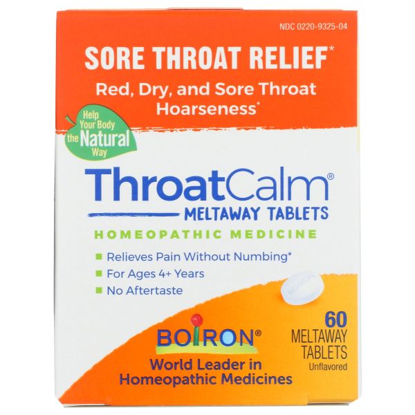 BOIRON: Throat Calm, 60 tb