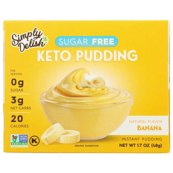 SIMPLY DELISH: Pudding Banana Instant Sf, 1.7 OZ