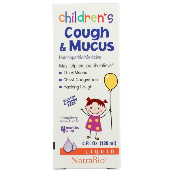 NATRA BIO: Childrens Cough And Mucus Medicine, 4 fo