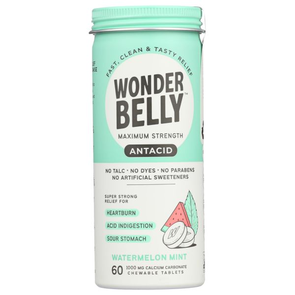 WONDERBELLY: Antacid Watermelon Chew, 60 TB