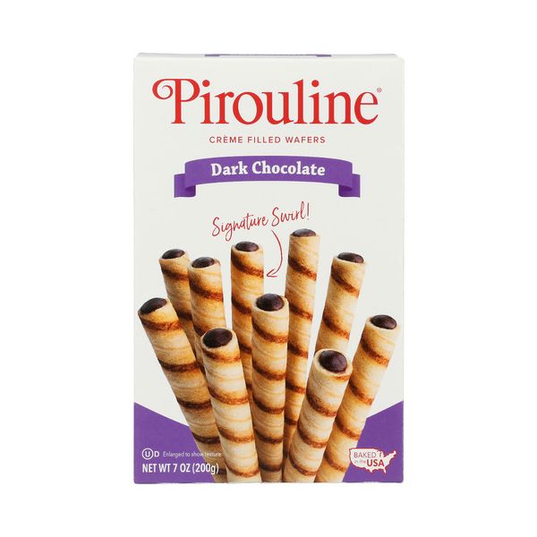 PIROULINE: Creme Filled Wafers Dark Chocolate, 7 oz