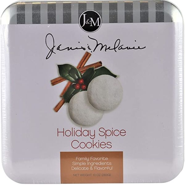 JM FOODS: Cookie Holiday Spice Gift Tin, 10 oz