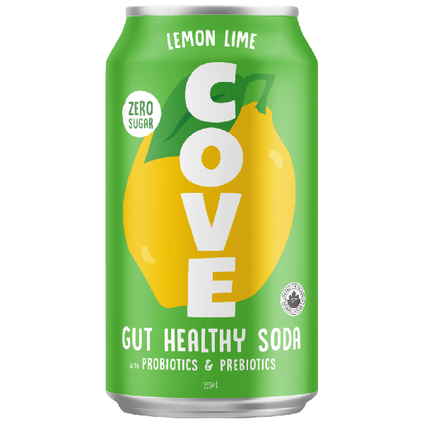 COVE: Soda Gut Healthy Lemn Lm, 12 fo