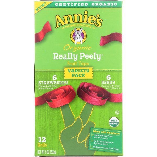 ANNIES HOMEGROWN: Snack Fruit Frt Tape Bry, 9 OZ