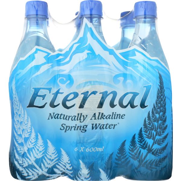 ETERNAL: Artesian Naturally Alkaline Water 6x20.2 oz Bottles, 121.7 oz