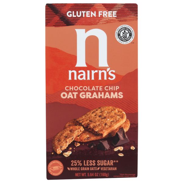 NAIRNS: Chocolate Chip Oat Grahams Cookies, 5.64 oz