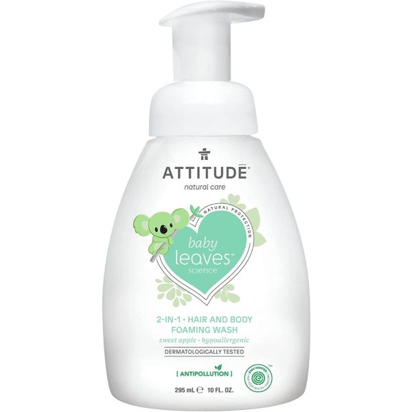 ATTITUDE: Wash 2 In 1 Foaming Apple, 10 oz