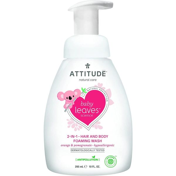 ATTITUDE: Wash Baby Orang Pomegrana, 10 oz