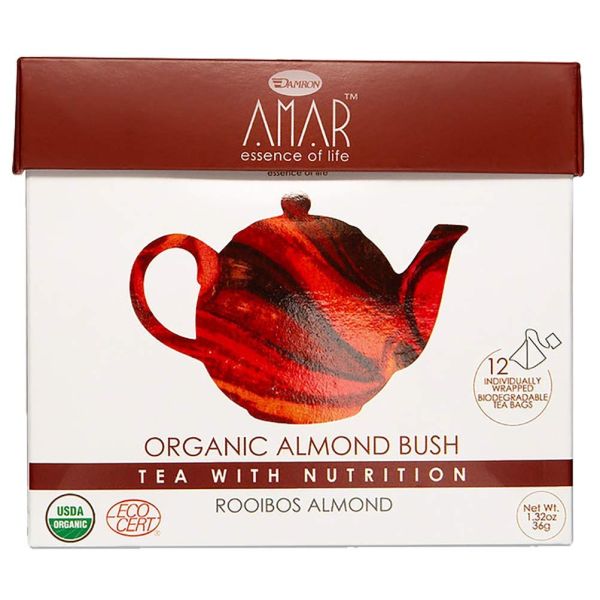 AMAR ESSENCE OF LIFE TEA WITH NUTRITION: Tea Rooibos Almond, 1.32 oz