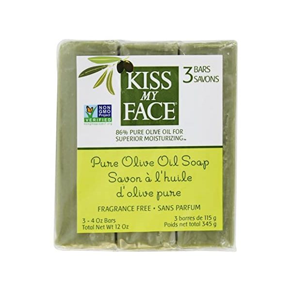 KISS MY FACE: Soap Bar 3Pk Pure Olvo, 12 oz