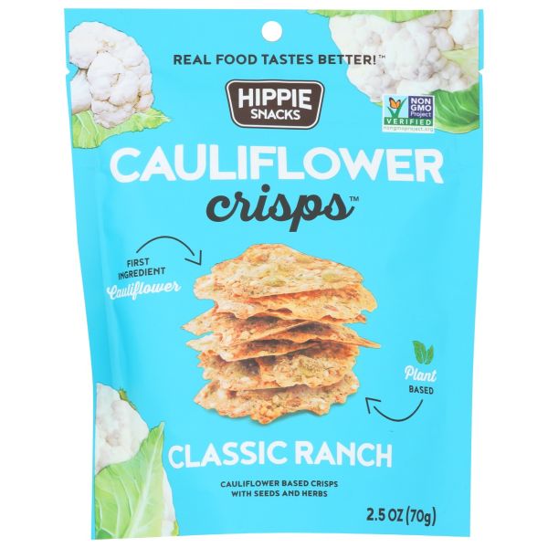HIPPIE SNACKS: Crisp Cauliflower Ranch, 2.5 oz