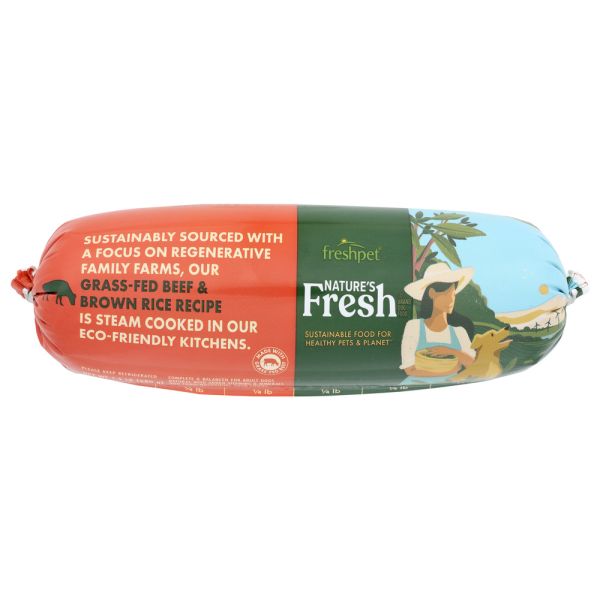 NATURES FRESH: Pet Beef Roll Nature Fresh, 1.5 lb