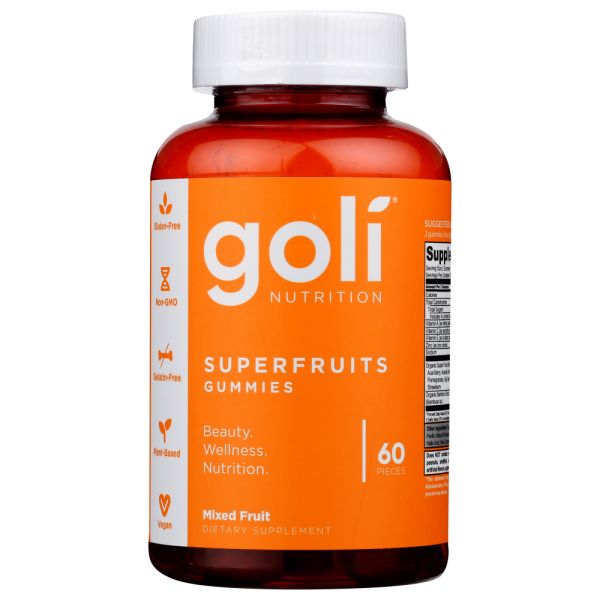 GOLI NUTRITION: Superfruit Gummies, 60 ea