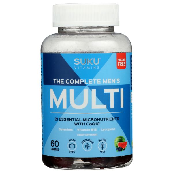 SUKU VITAMINS: The Complete Mens Multi Gummies, 60 pc