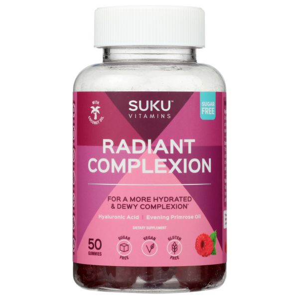 SUKU VITAMINS: Radiant Complexion Gummies, 50 pc