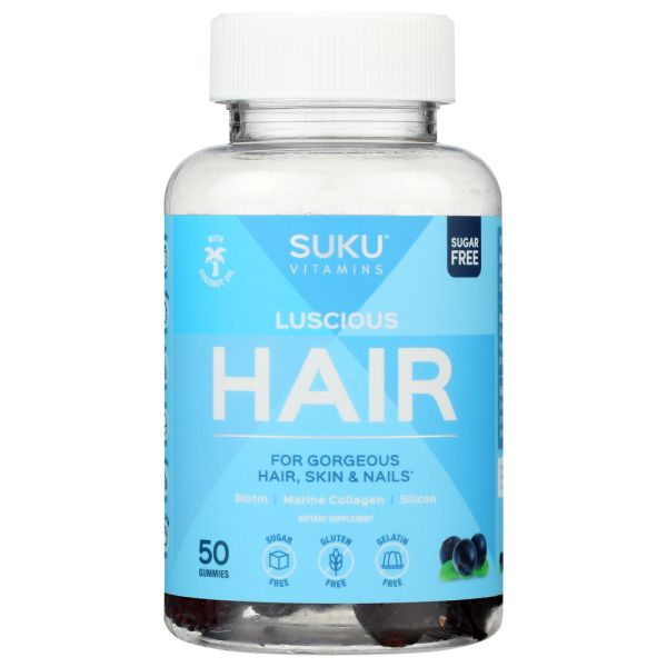 SUKU VITAMINS: Luscious Hair Gummies, 50 pc