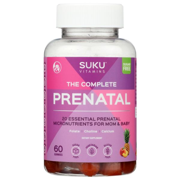 SUKU VITAMINS: The Complete Prenatal Gummies, 60 pc