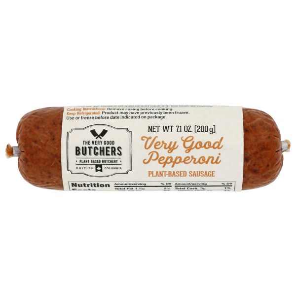 VERY GOOD BUTCHERS: Pepperoni Vegan, 200 gm