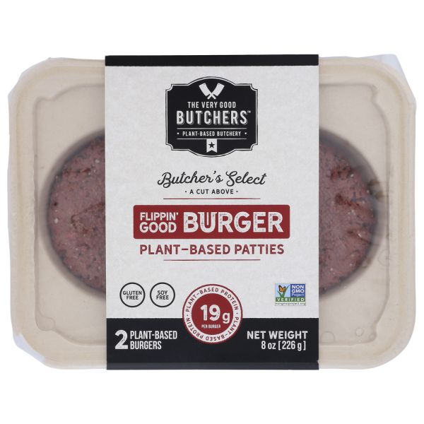 VERY GOOD BUTCHERS: Plant Based Burger Patties 2 pk, 226 gm