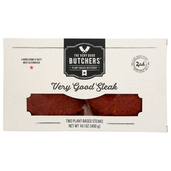 VERY GOOD BUTCHERS: Plant Based Very Good Steak, 400 gm