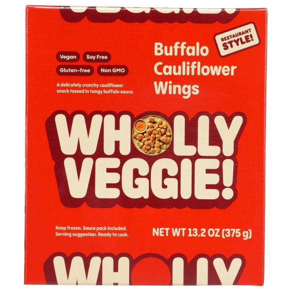 WHOLLY VEGGIE: Buffalo Cauliflower Wings Vegan, 13.2 oz