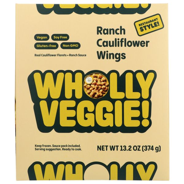 WHOLLY VEGGIE: Wing Vegan Cauliflower Ranch, 13.2 oz