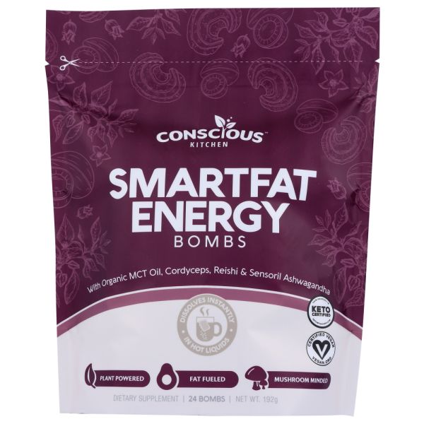 CONSCIOUS KITCHEN: Smartfat Energy Bomb, 24 ea