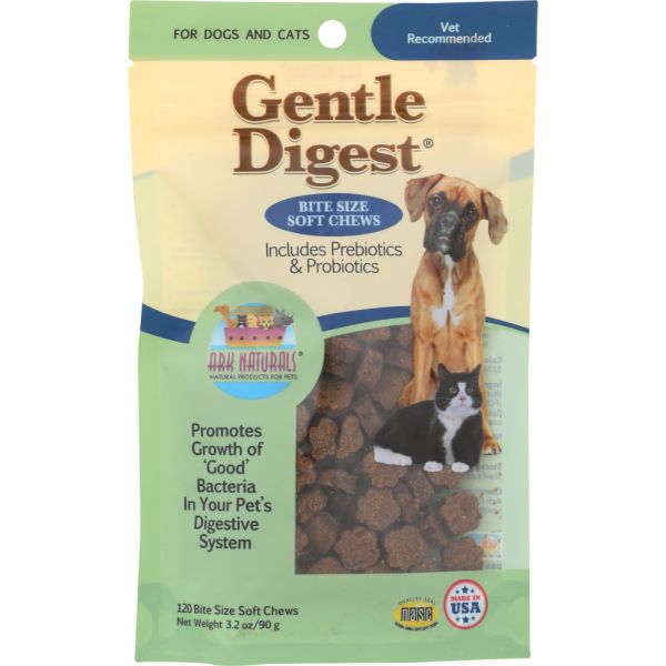 ARK NATURALS: Chew Soft Gntl Digst 120P, 3.2 oz