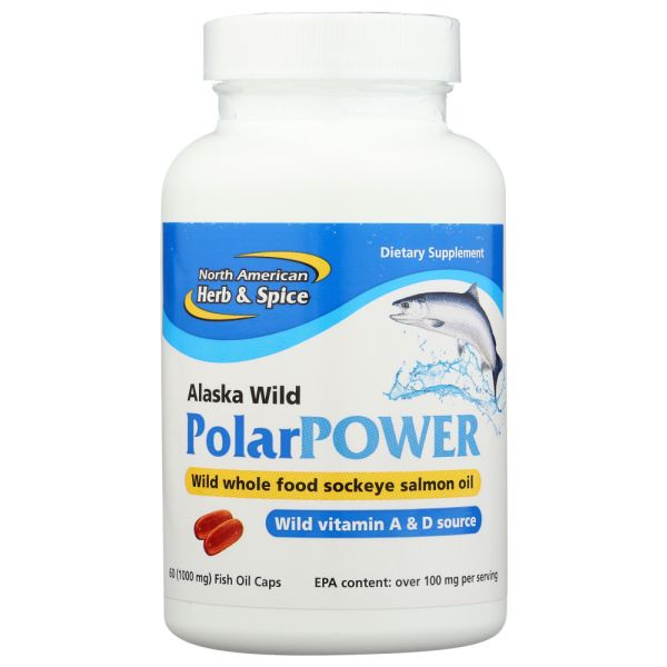 NORTH AMERICAN HERB: Fish Oil Polar Pwr 1000Mg, 60 sg