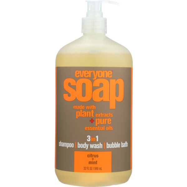 EVERYONE: 3-In-1 Citrus & Mint Soap, 32 oz