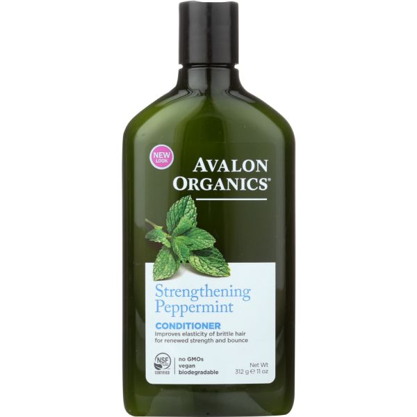 AVALON ORGANICS: Conditioner Strengthening Peppermint, 11 oz