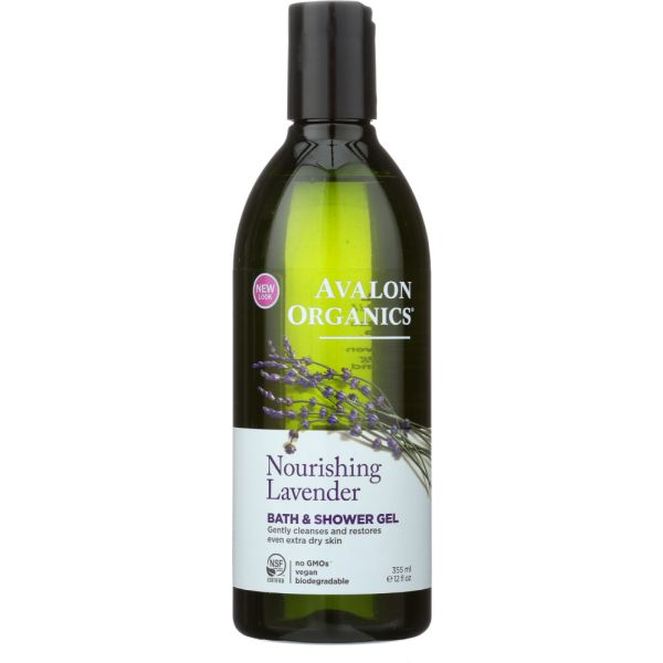 AVALON ORGANICS: Bath & Shower Gel Lavender, 12 oz