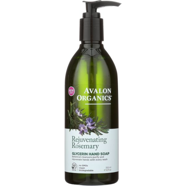 AVALON ORGANICS:  Glycerin Hand Soap Rosemary, 12 Oz