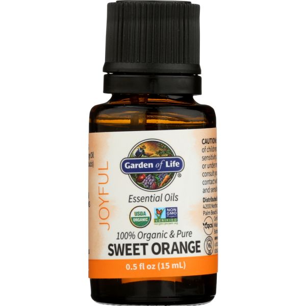 GARDEN OF LIFE: Oil Essential Sweet Orang, 0.5 fo