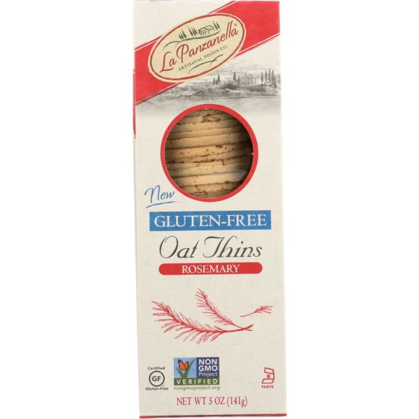 LA PANZANELLA: Gluten Free Rosemary Oat Thins, 5 oz