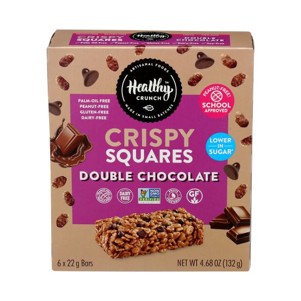 HEALTHY CRUNCH: Square Crisp Choco Double, 4.68 oz