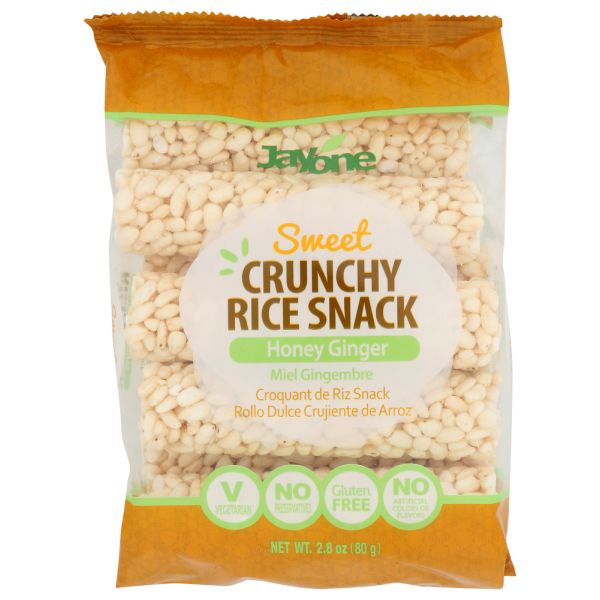 JAYONE: Rice Snack Crunchy Honey Ginger, 2.8 OZ