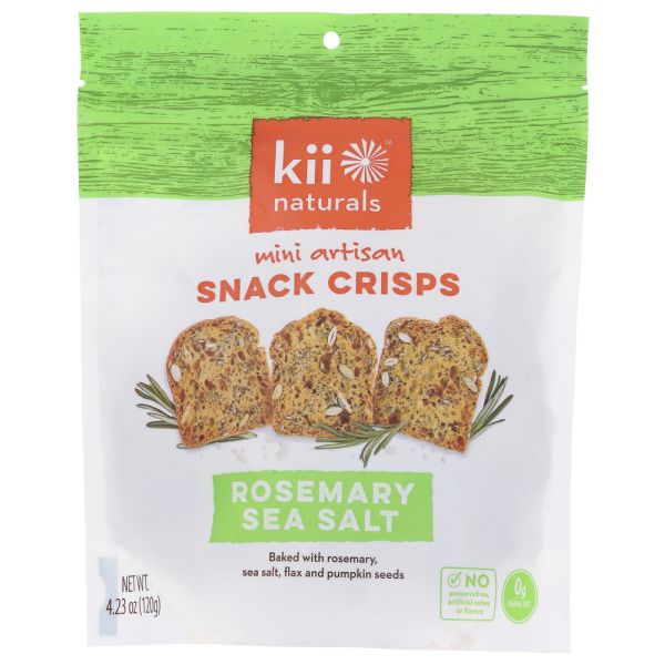 KII NATURALS: Rosemary Sea Salt Crisps, 4.23 oz