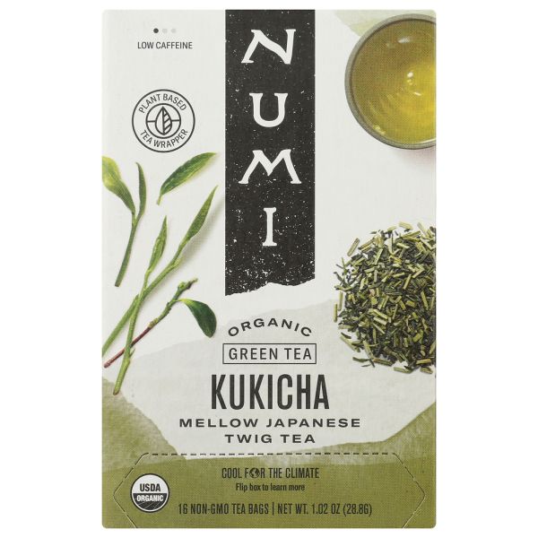 NUMI TEAS: Kukicha Mellow Japanese Green Tea, 16 bg