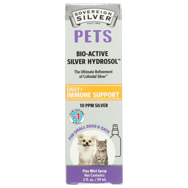 SOVEREIGN SILVER: Pets Bio Active Silver Hydrosol Fine Mist Spray, 2 oz