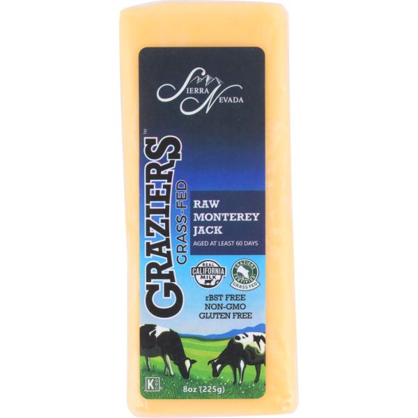 GRAZIERS: Chs Monterey Jack Raw, 8 oz