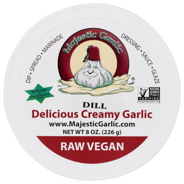 MAJESTIC GARLIC: Dill Delicious Creamy Garlic Spread, 8 oz