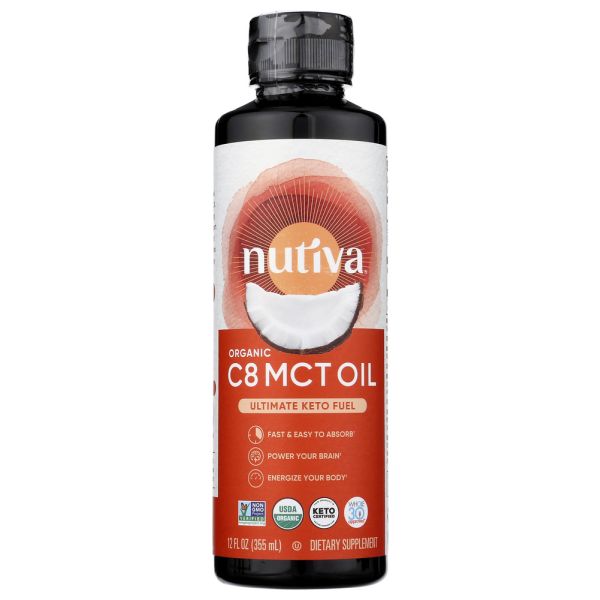 NUTIVA: MCT Oil C8, 12 fo