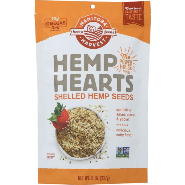 MANITOBA HARVEST:  Hemp Hearts Raw Shelled Hemp Seeds, 8 oz