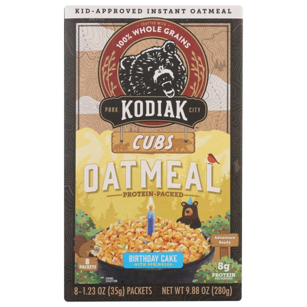 KODIAK: Oatmeal Kids Birthday Cak, 9.88 oz