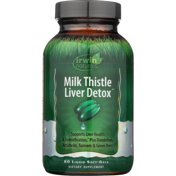 IRWIN NATURALS: Milk Thistle Liver Detox, 60 sg