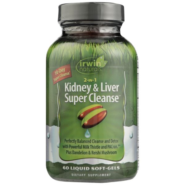 IRWIN NATURALS: Cleanse Kidney Liver Supr, 60 sg