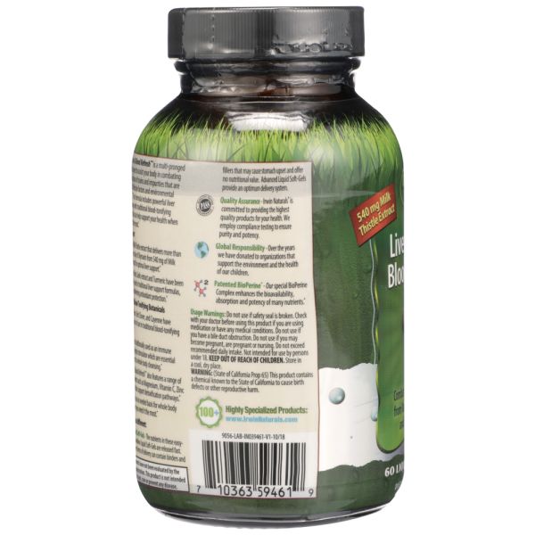 IRWIN NATURALS: Liver Detox Blood Refresh, 60 sg