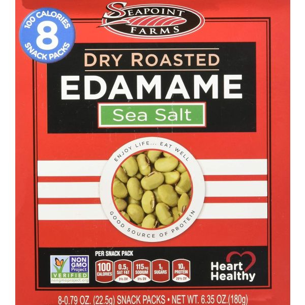 SEAPOINT FARMS: Dry Roasted Edamame Lightly Salted, 6.35 oz