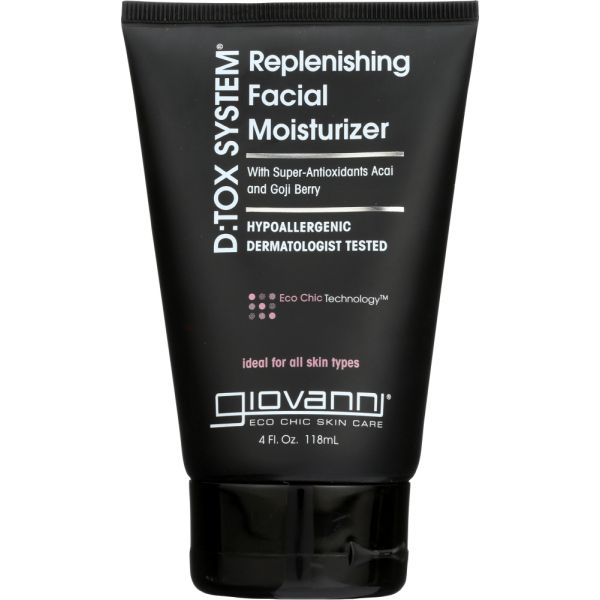 GIOVANNI COSMETICS: D:tox System Replenishing Facial Moisturizer Step 3, 4 oz